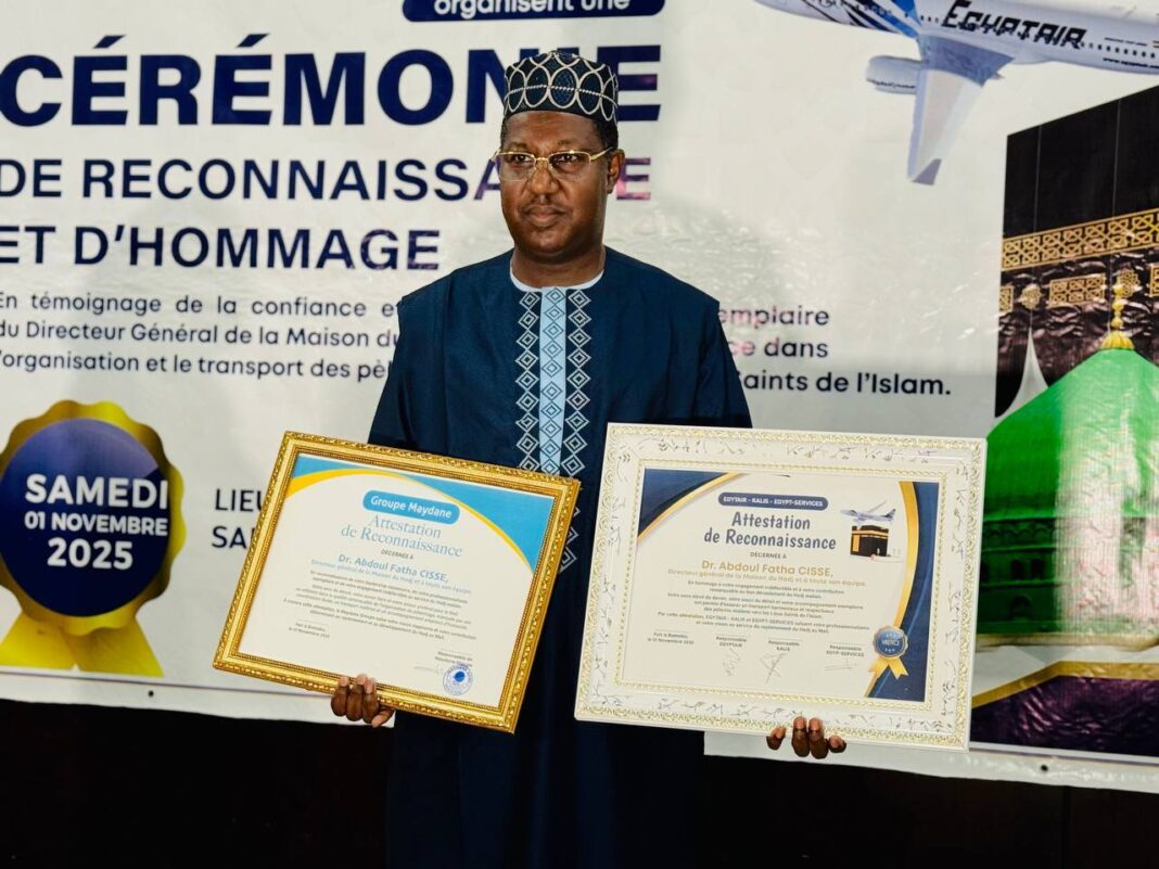 Maison du Hadj: double distinction pour le Dr. Abdoul Fatah Cissé